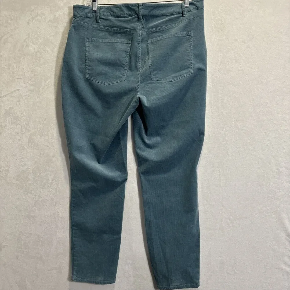 Talbots Teal Straight Leg Pants - Picture 5 of 12